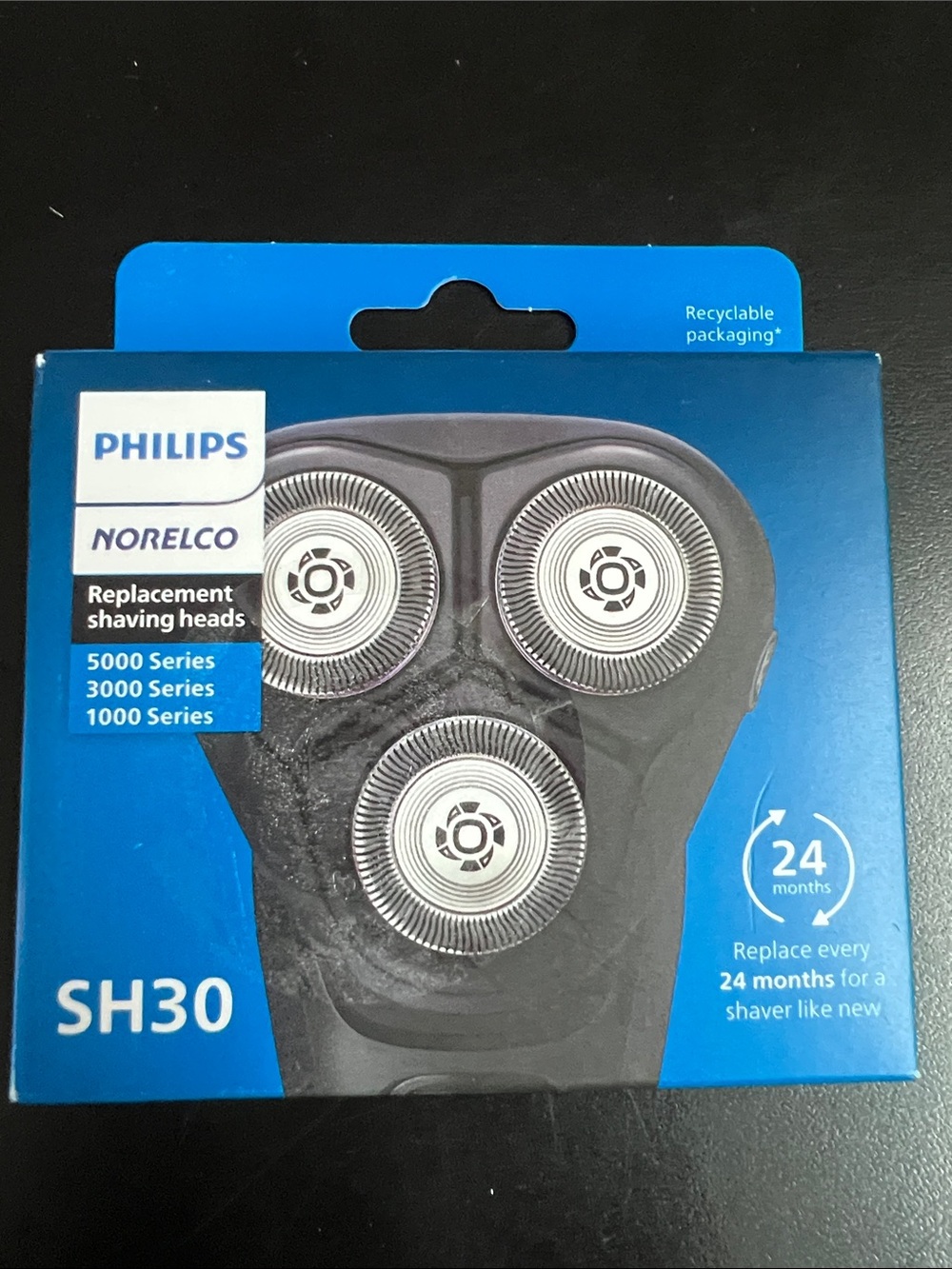 Philips SH30 Replacement Shaver Heads - Blue
